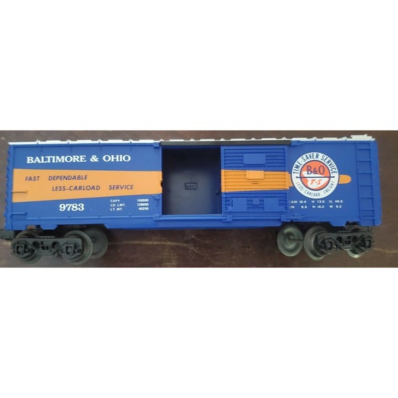 Lionel B&O Boxcar 9783 In Box Time-Saver Service O and O27 Gauge - Picture 3 of 4